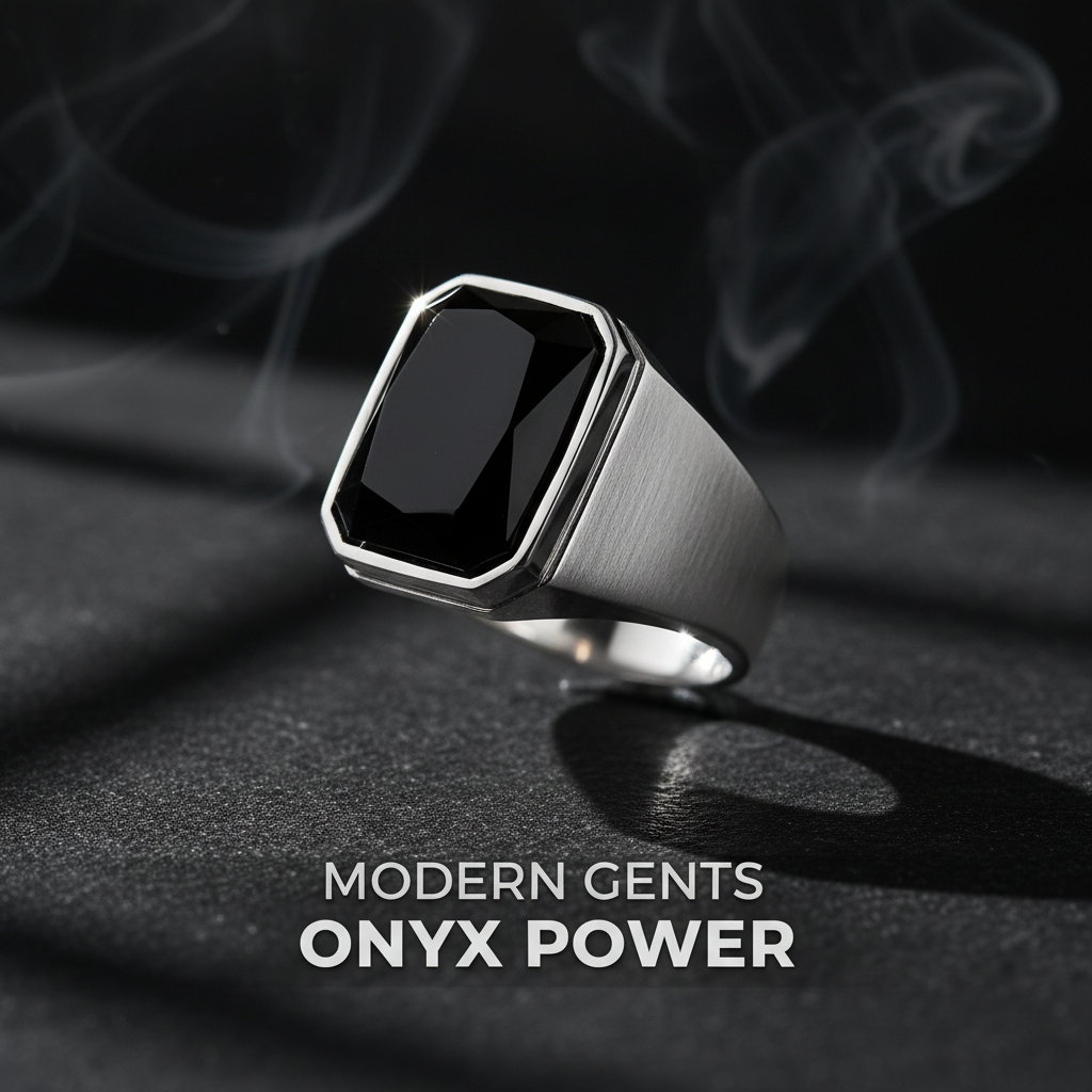 Black Onyx Men's Rings Sterling Silver – Timeless Elegance &amp; Strength