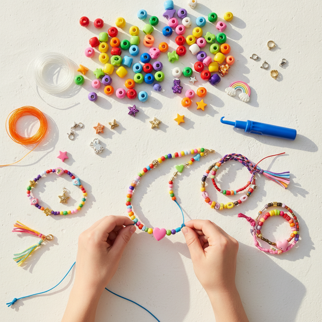 Creative Fun with a Childrens Jewelry Making Kit for Young Artists