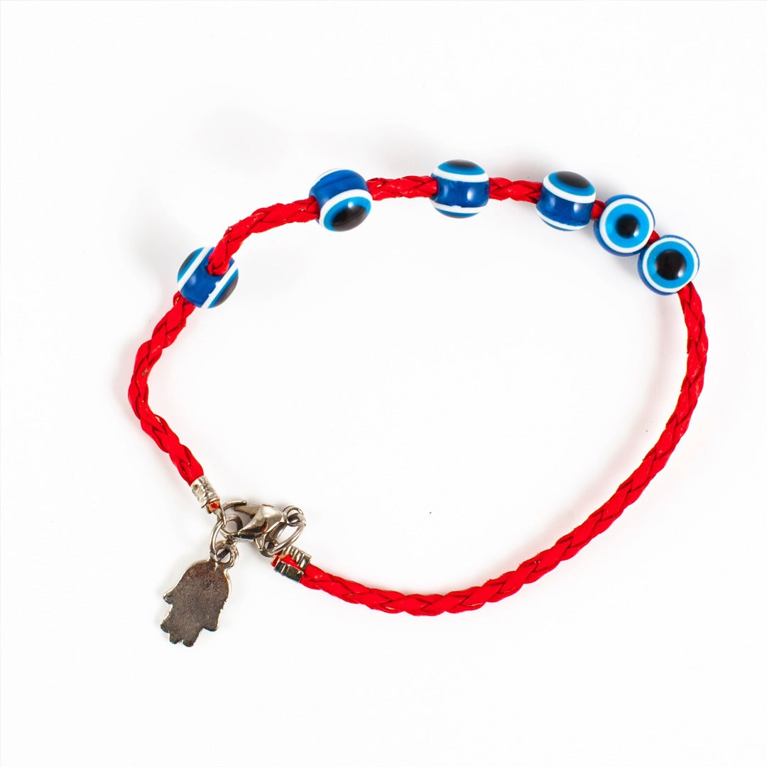 Evil Eye Bracelet with Beads. Saras Beads UK