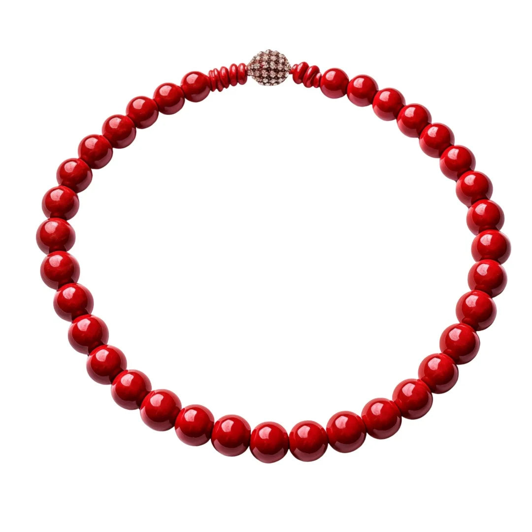 Chic Red Beads Necklace: Elevate Your Style with Vibrant Elegance