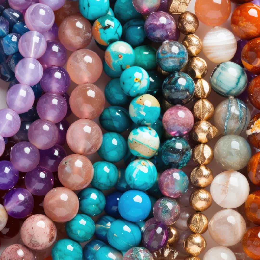 semi precious stone bead for jewellery making 