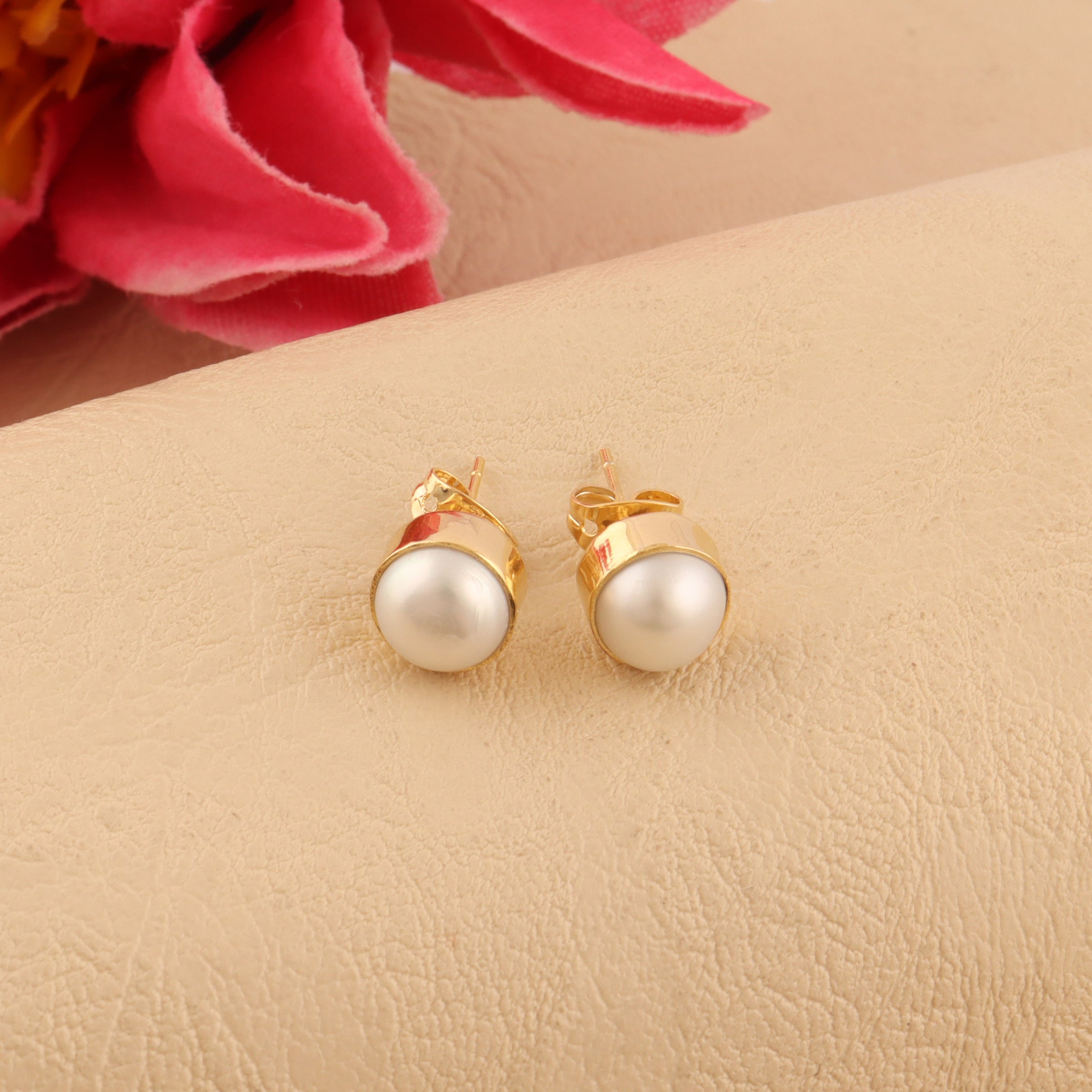 Gold Plated Stud Earrings