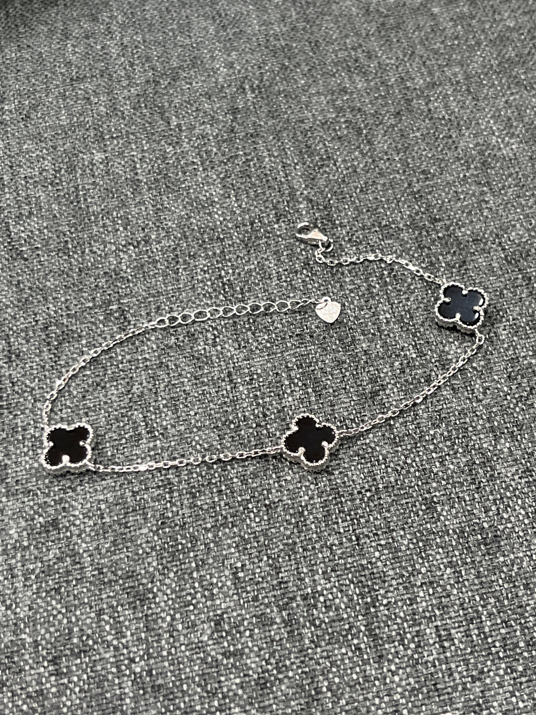 Sterling Silver 3 Clover Bracelet – A Symbol of Good Fortune and Style