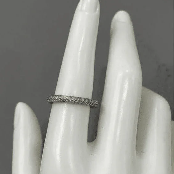 Sterling Silver Zirconia Eternity Ring