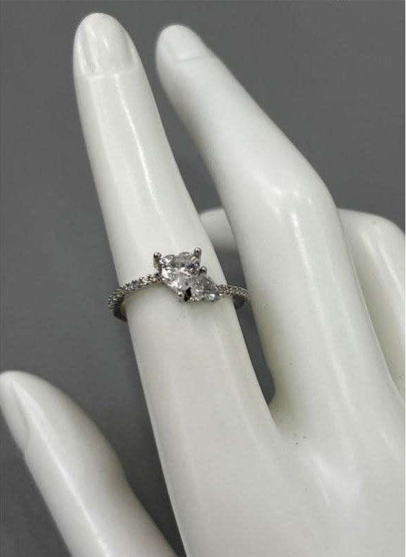 Eternal Love: Sterling Silver Heart Ring
