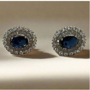 Sapphire Symphone Stud Earrings