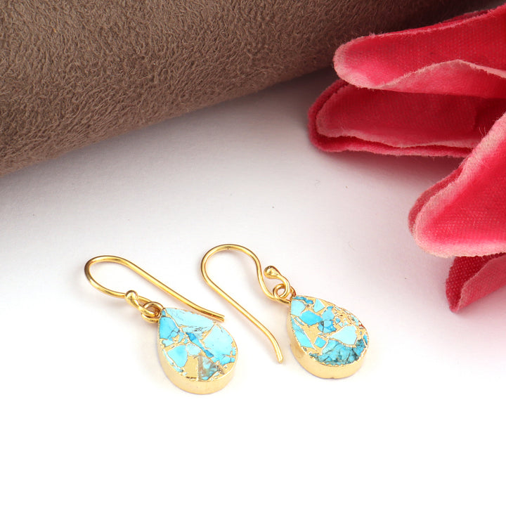 Embrace Bold Style with Copper Turquoise Mohave Earrings