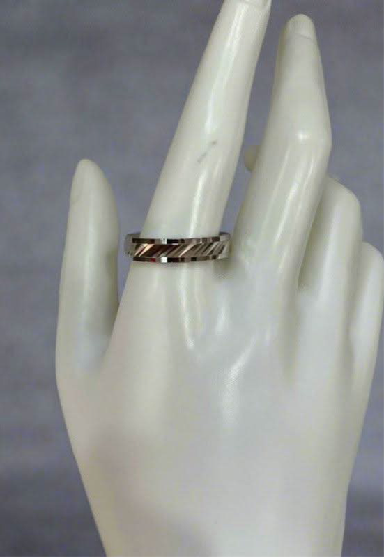 Modern Maze Sterling Silver Men's Ring