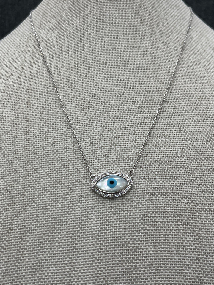 Sterling Silver Eye Necklace – A Symbol of Protection and Style