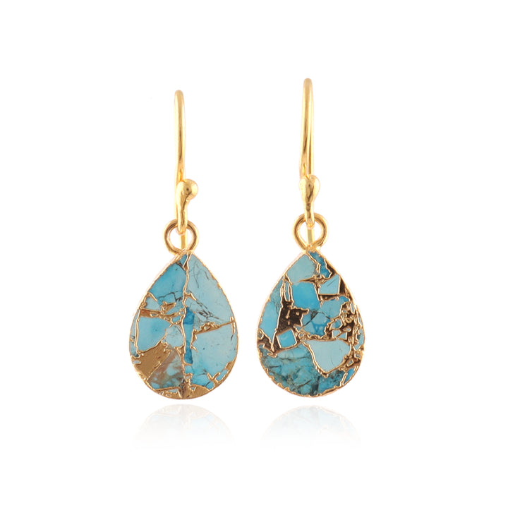 Embrace Bold Style with Copper Turquoise Mohave Earrings