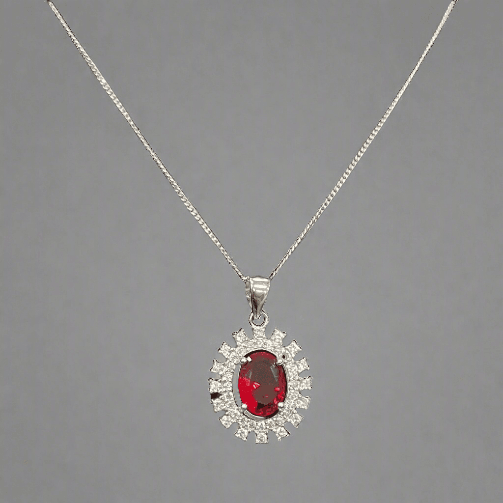 Silver Ruby Beautiful Ruby Necklaces Ruby Necklace – Luxury And