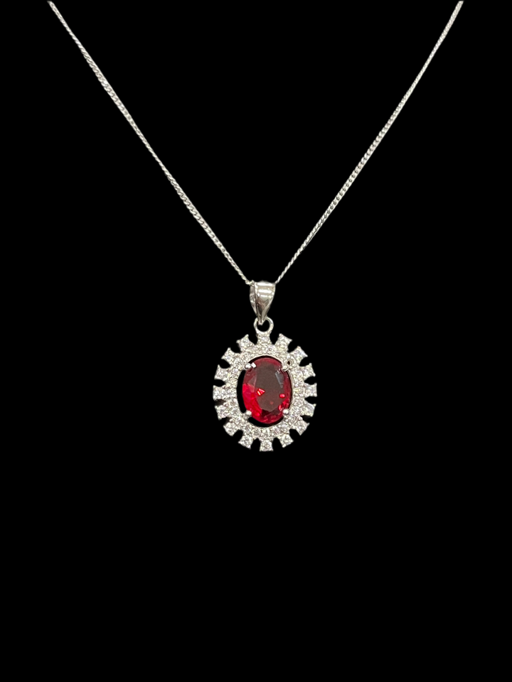 Ruby Shimmer Necklace