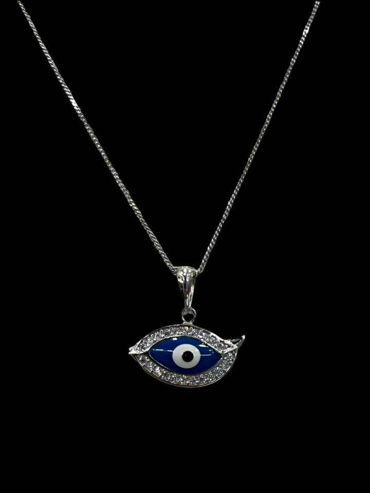 Sterling Silver Evil Eye Necklace – A Timeless Protector and Stylish Accessory