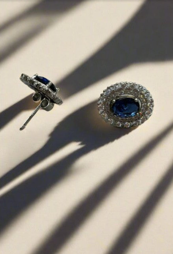 Sapphire Symphone Stud Earrings