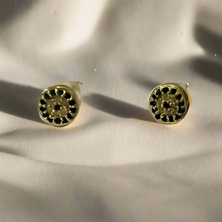 Gold Plated Evil Eye Stud Earrings: Subtle Glamour with Spiritual Significance