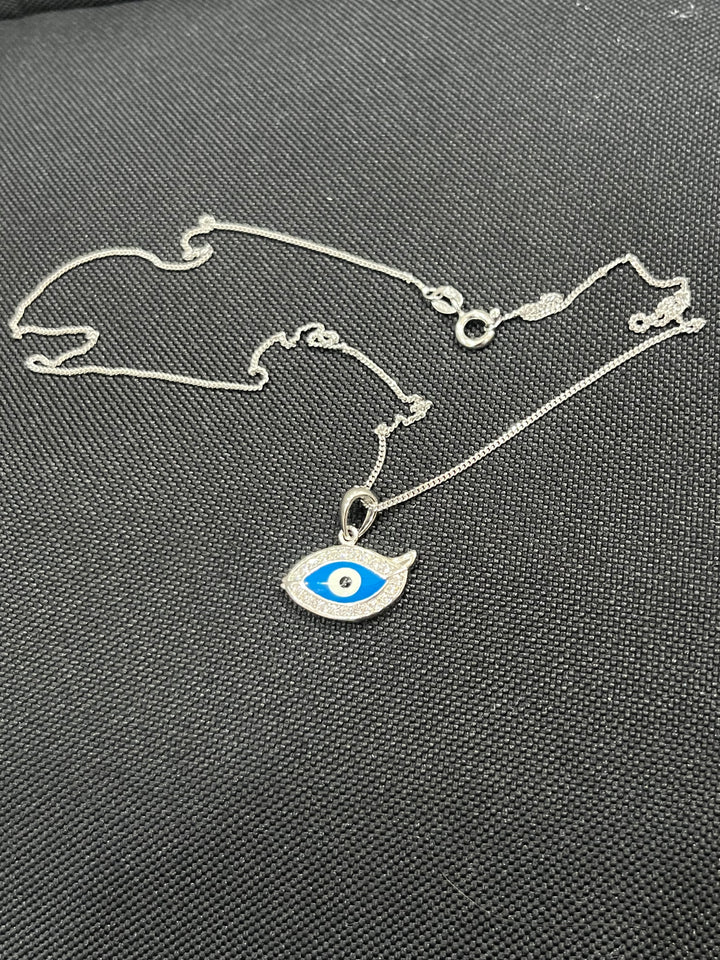 Sterling Silver Evil Eye Necklace – A Timeless Protector and Stylish Accessory