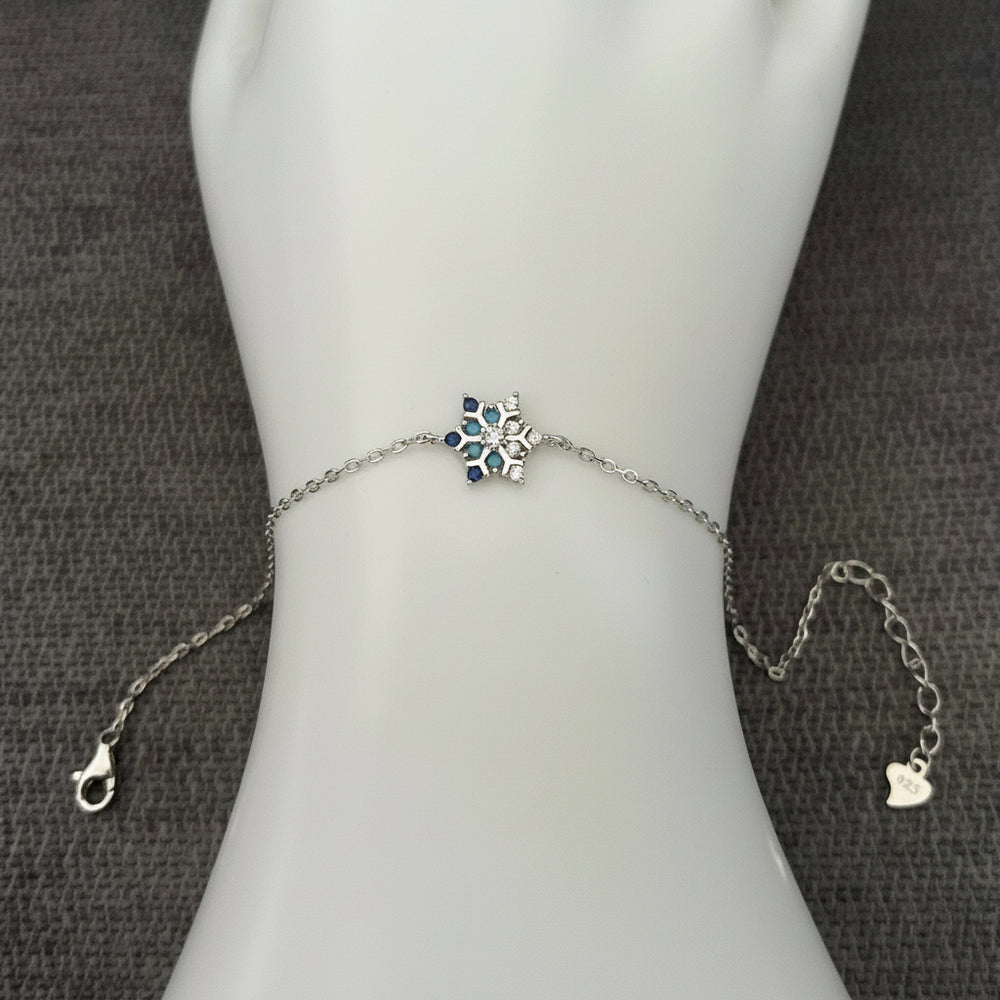 Snowflake Sterling Silver Bracelet from Saras Beads - view 2