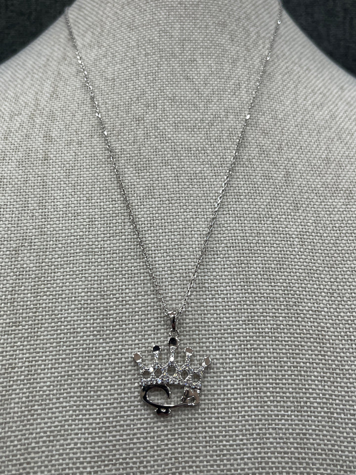 Sterling Silver Love Crown (حبّي) Necklace