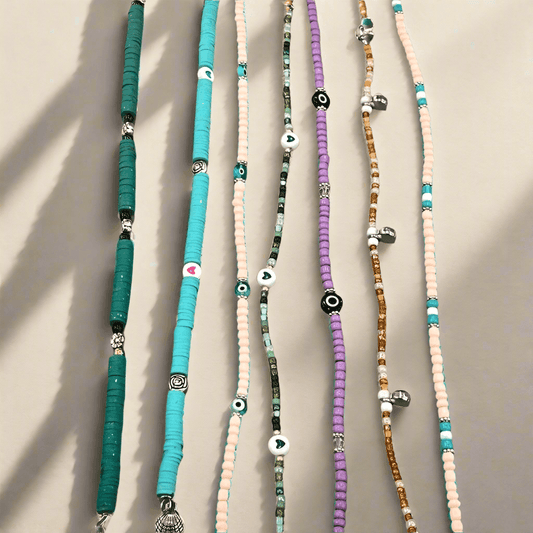 Timeless Elegance: The Art of Handmade Beaded Anklets - Saras Beads & Jewellery