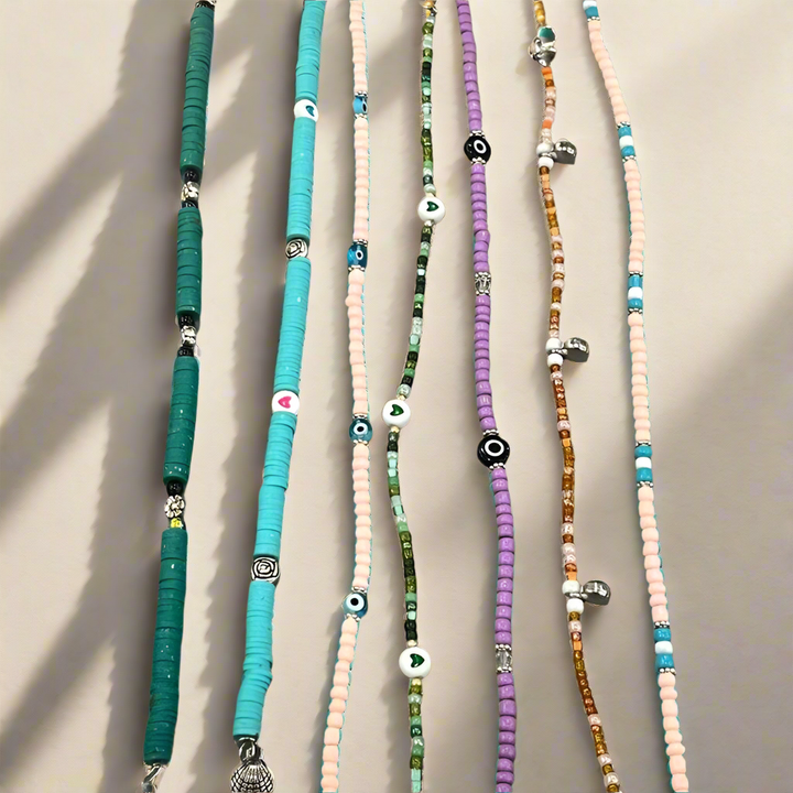 Timeless Elegance: The Art of Handmade Beaded Anklets