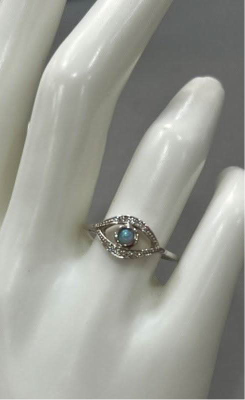 Azure Gaze Eye Ring