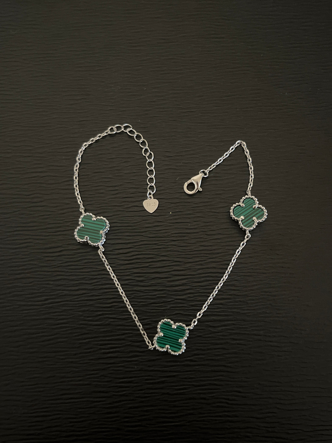 Triple Clover Sterling Silver Bracelet – A Symbol of Good Fortune and Style