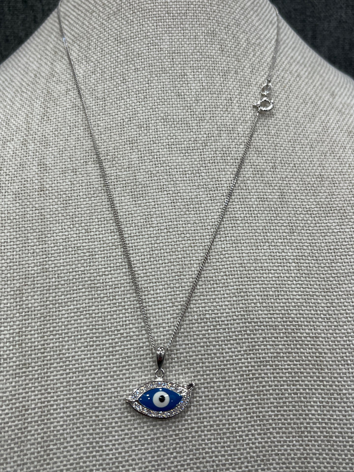 Sterling Silver Evil Eye Necklace – A Timeless Protector and Stylish Accessory