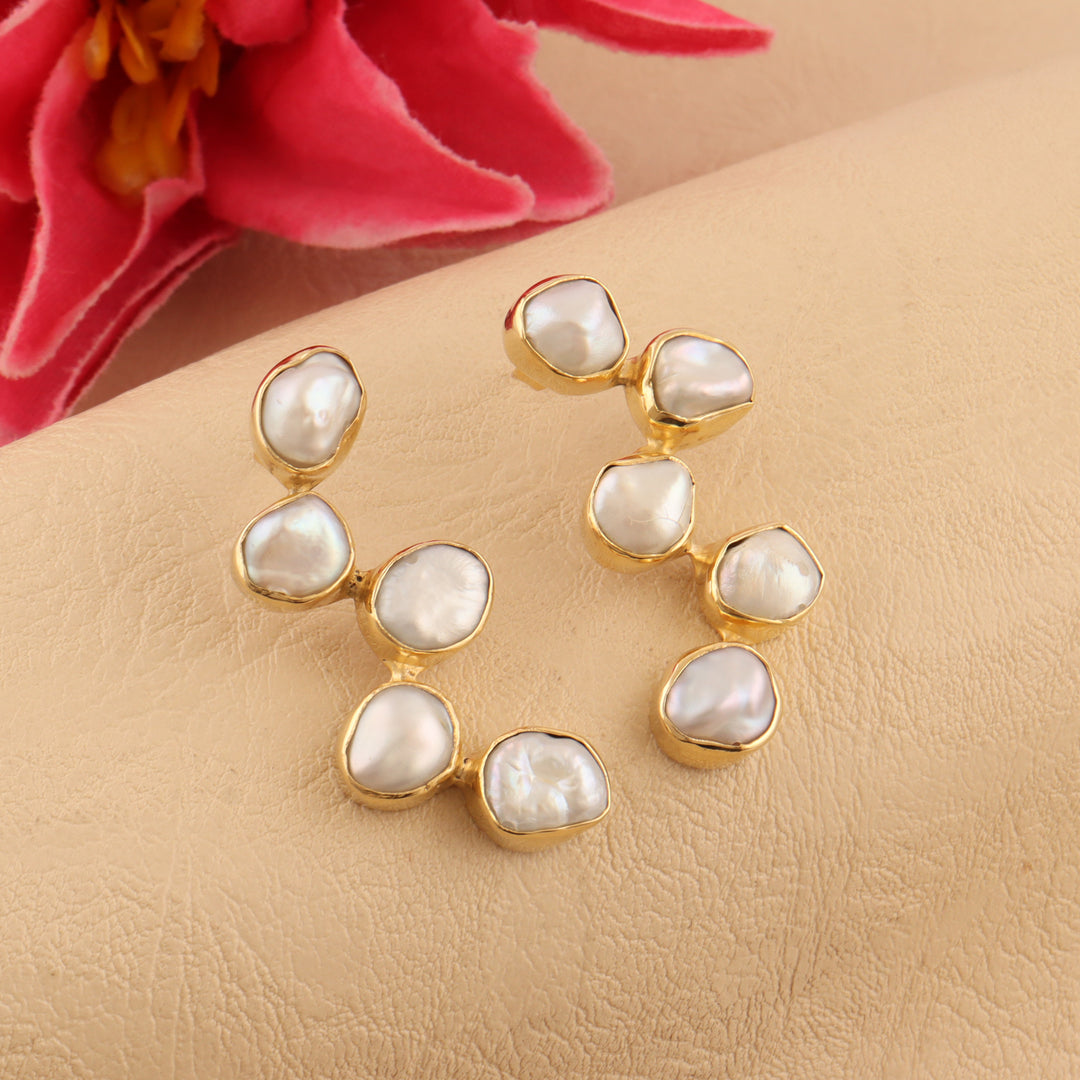 Fresh Water Pearls Stud Earrings