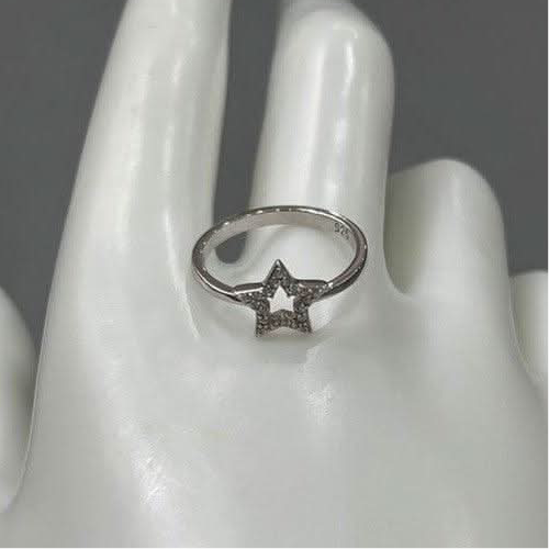Stellar Shine: Sterling Silver Star Ring