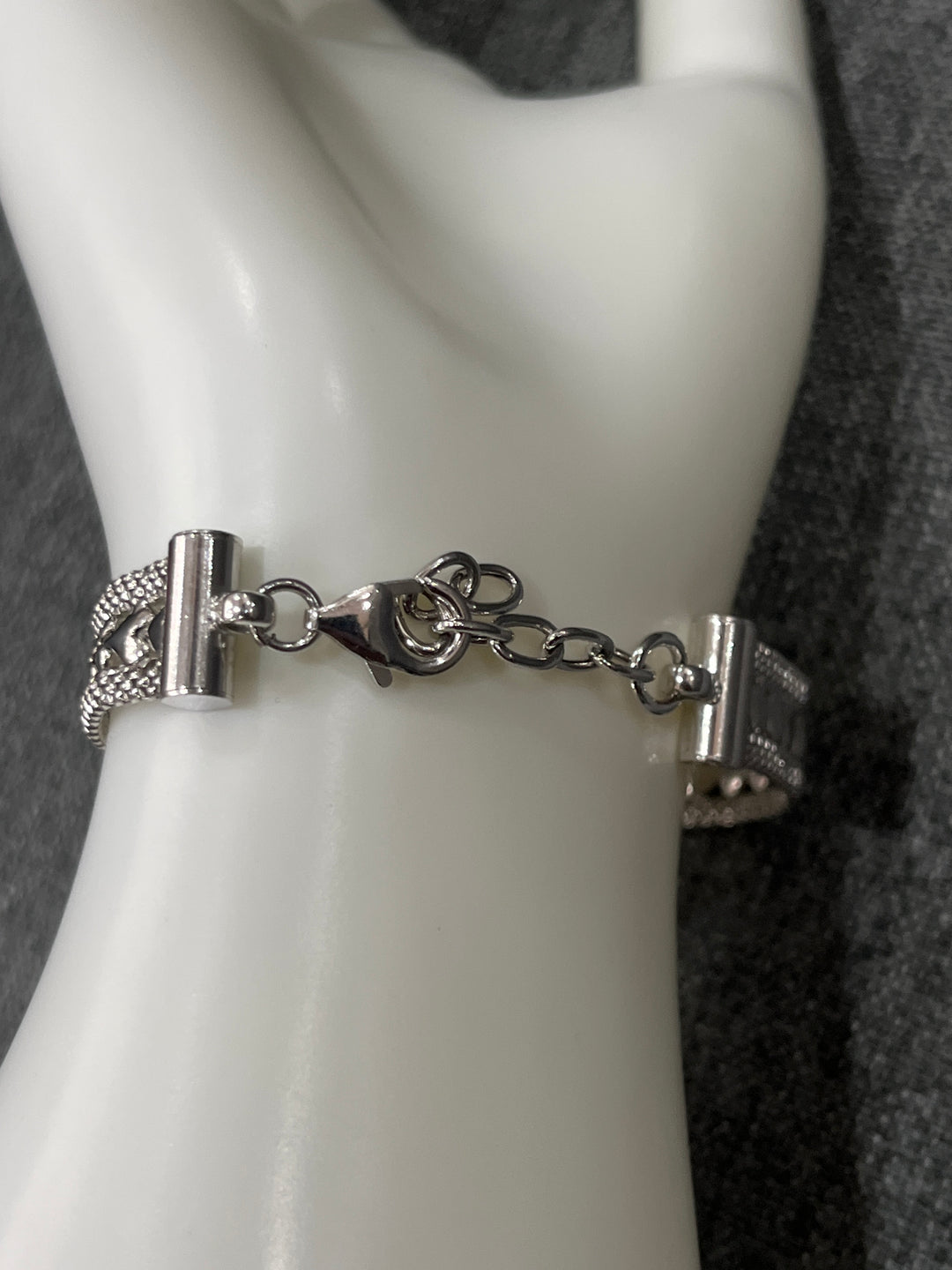 Mediterranean Odyssey: Sterling Silver Heart-Inspire Bracelet