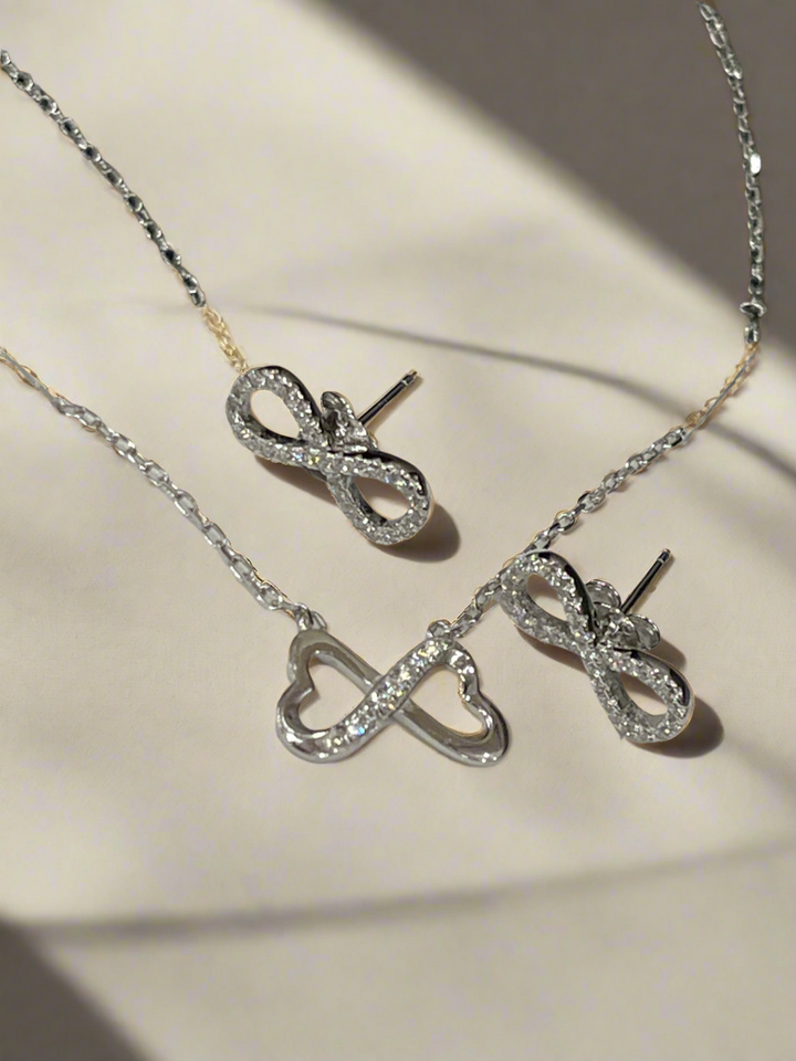 Infinity Sterling Silver Jewellery Set