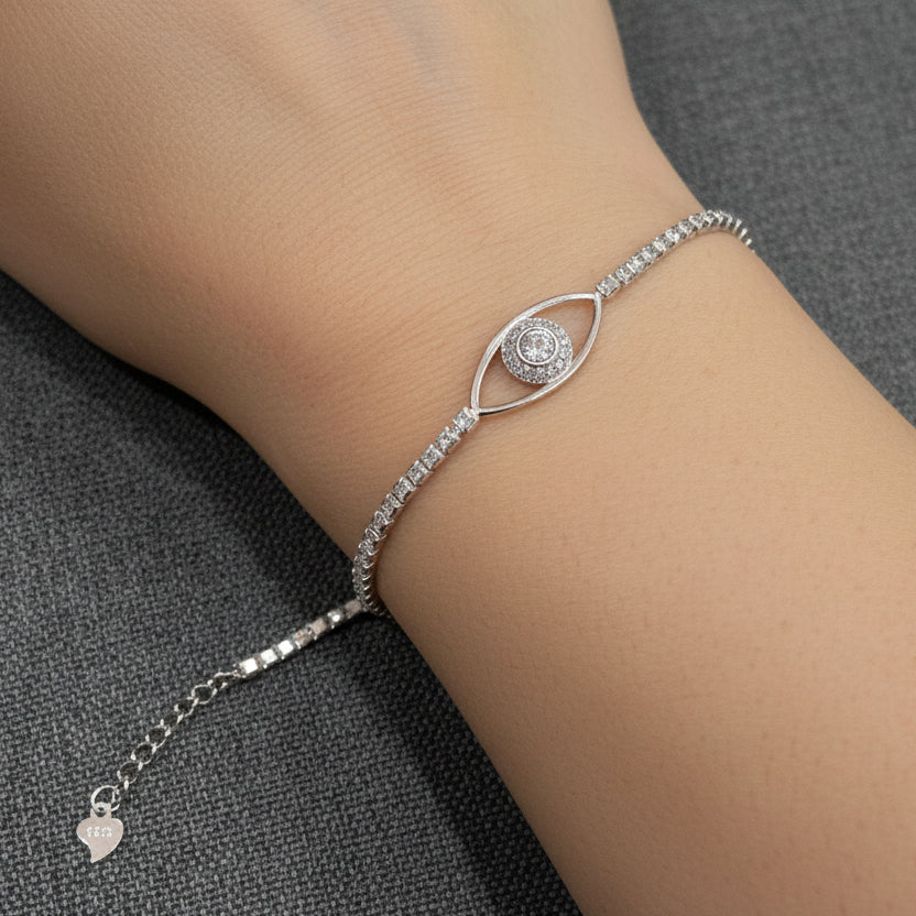 Evil Eye Full Zirconia Bracelet from Saras Beads - view 2