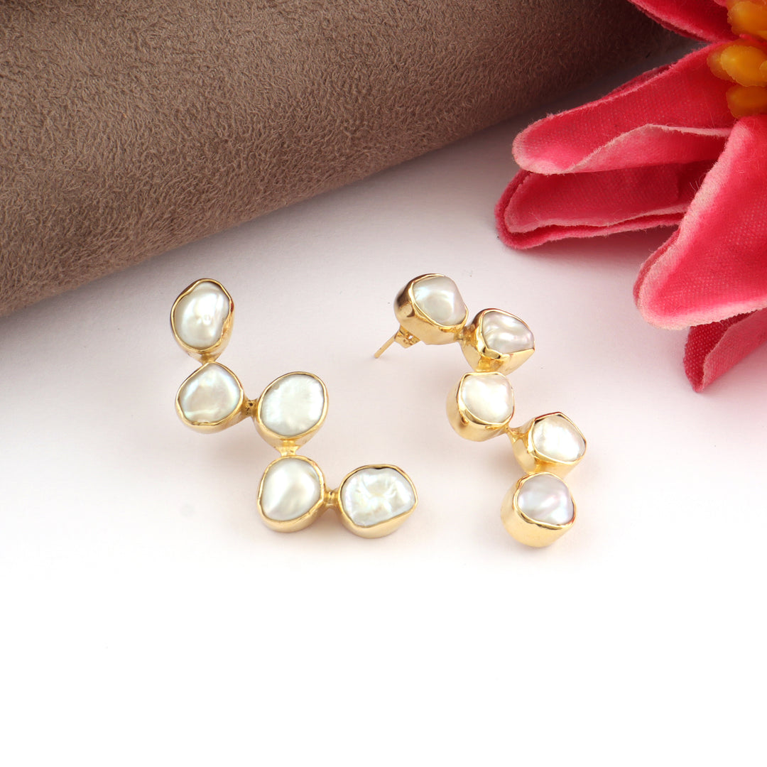 Fresh Water Pearls Stud Earrings