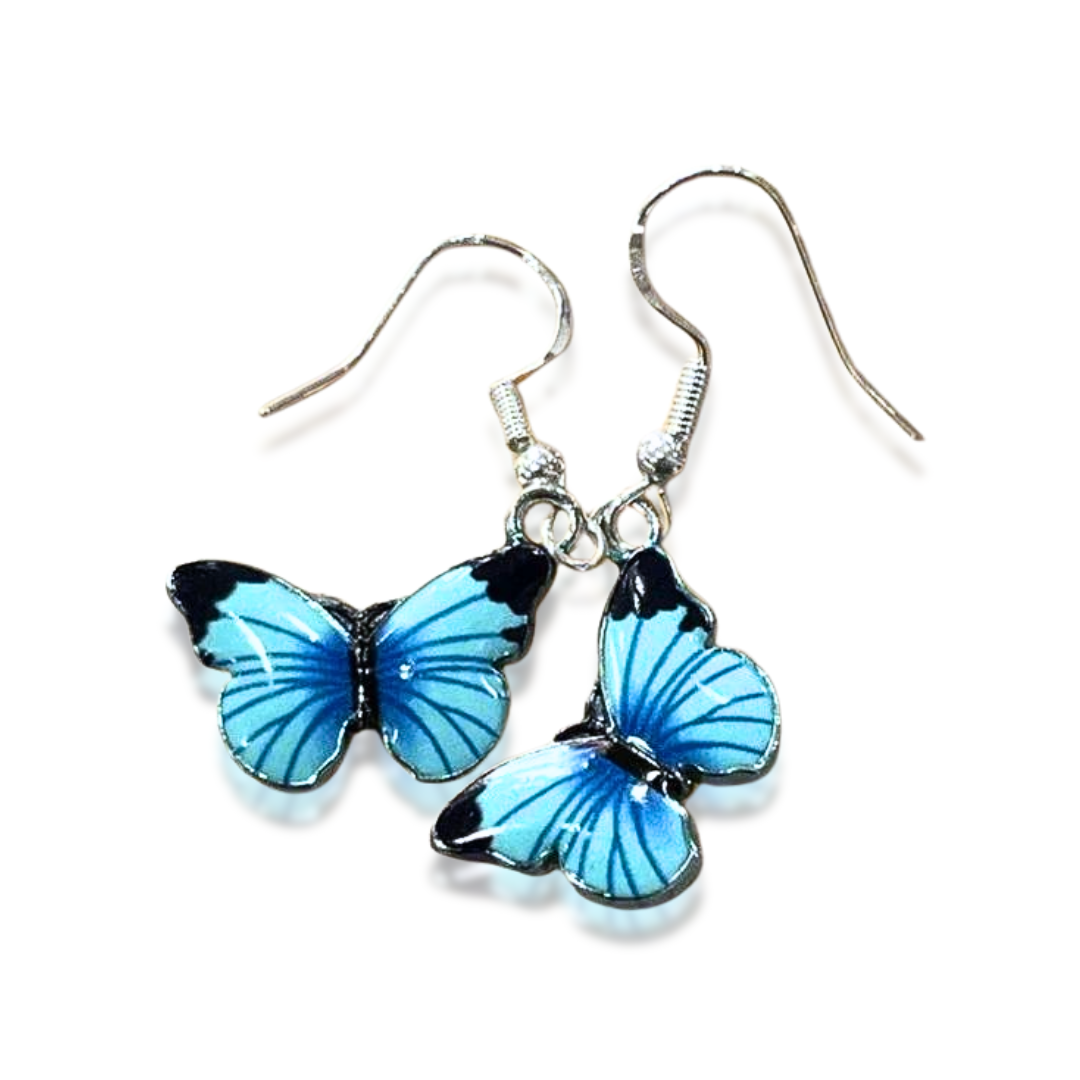 Delicate Charm: Nickel-Free Butterfly Earrings