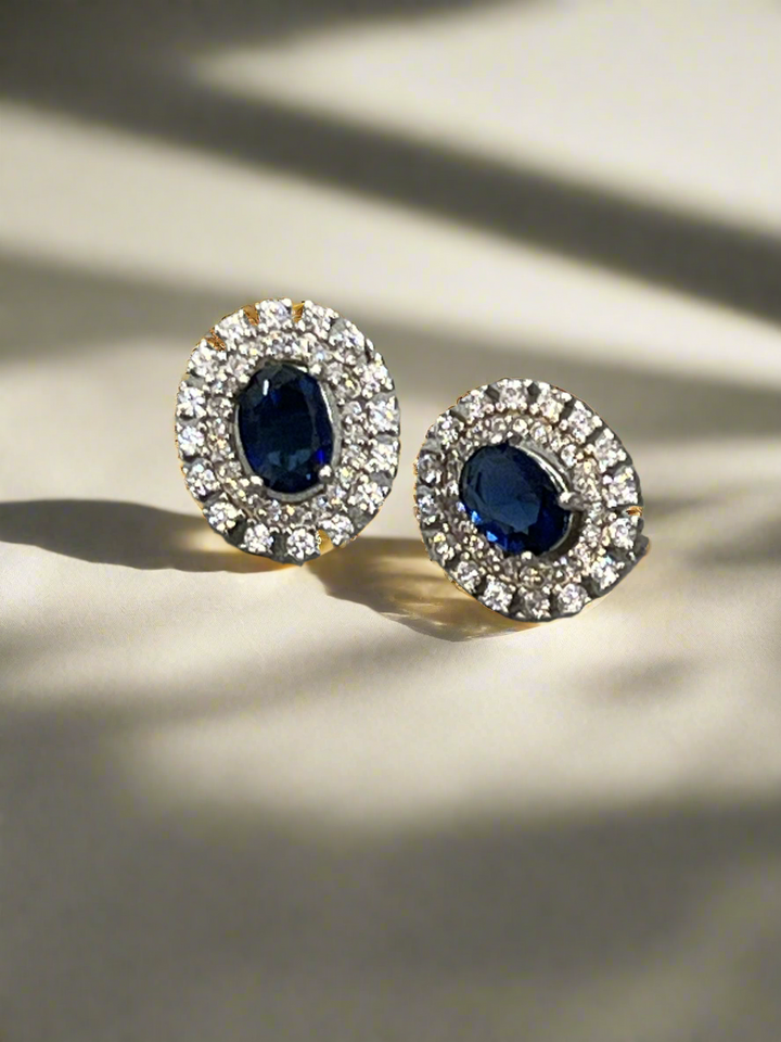 Sapphire Symphone Stud Earrings