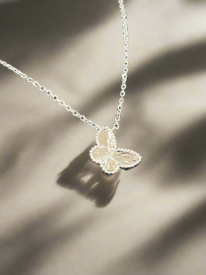 Delicate Sterling Silver Butterfly Necklace – Embrace Freedom and Grace