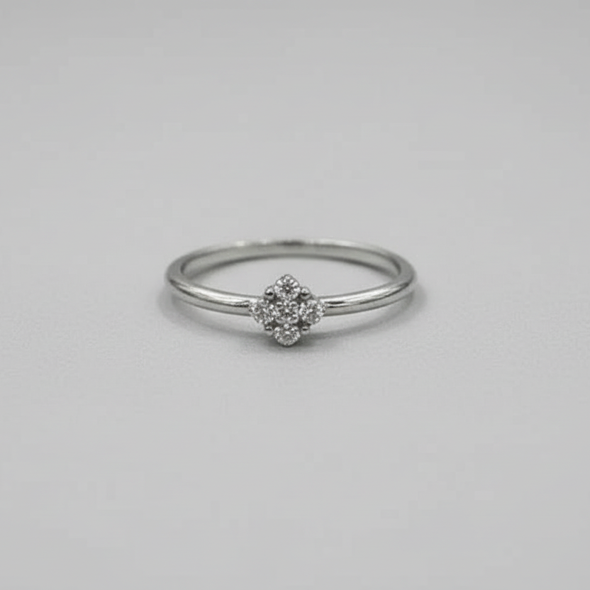 Sterling Silver Floral Ring