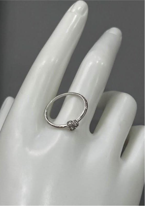 Silver Charm: Sterling Silver Floral Ring