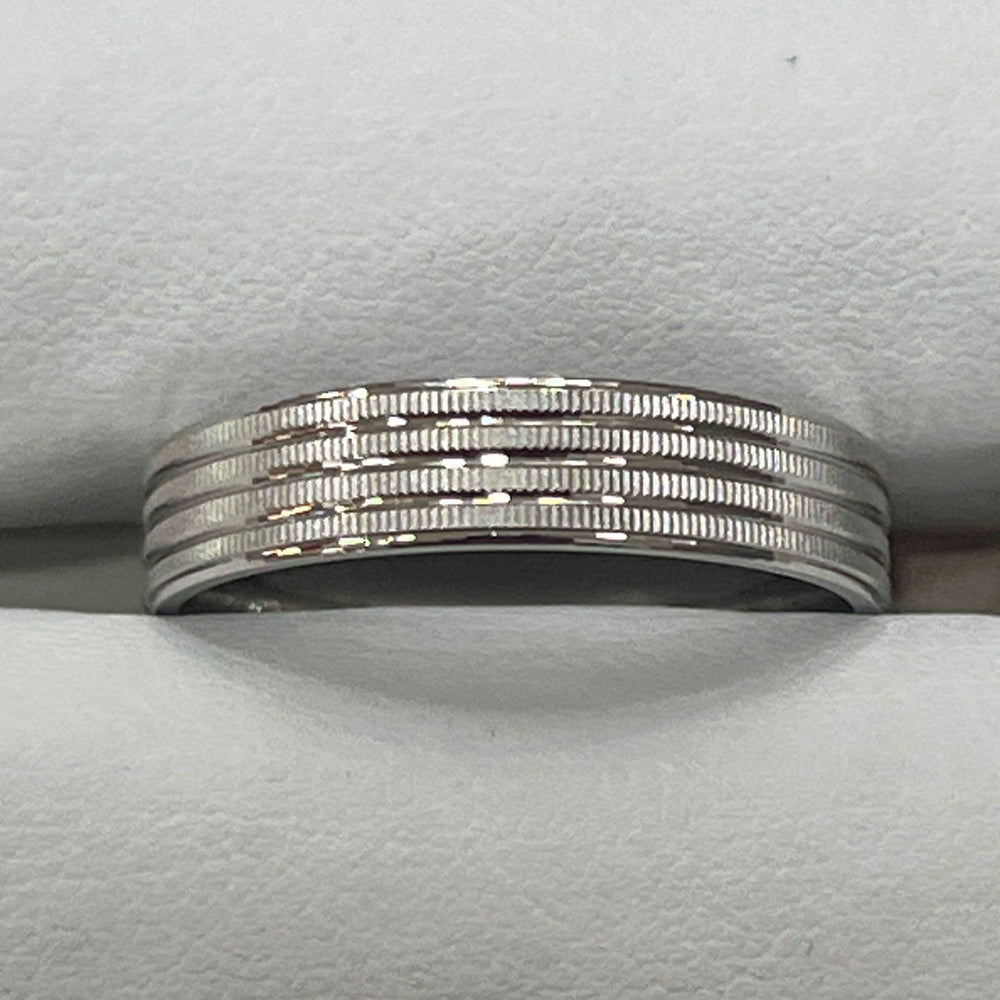 Dynamic Twist Sterling Silver Men's Ring - 10
