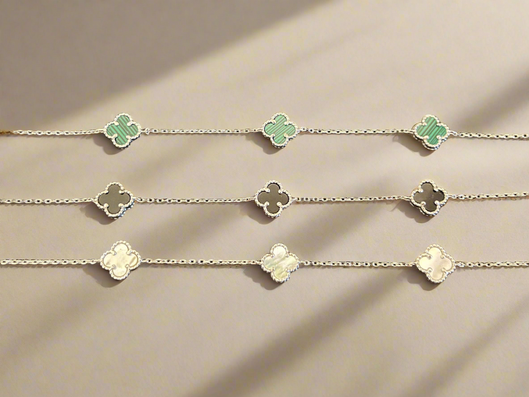 Triple Clover Sterling Silver Bracelet – A Symbol of Good Fortune and Style