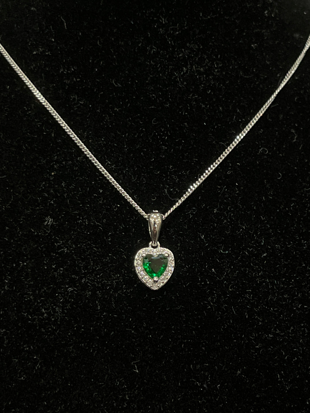 Green Love Sterling Silver Jewellery Set