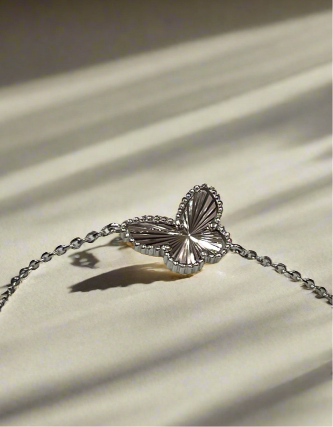 Delicate Sterling Silver Butterfly Bracalet – Embrace Freedom and Grace