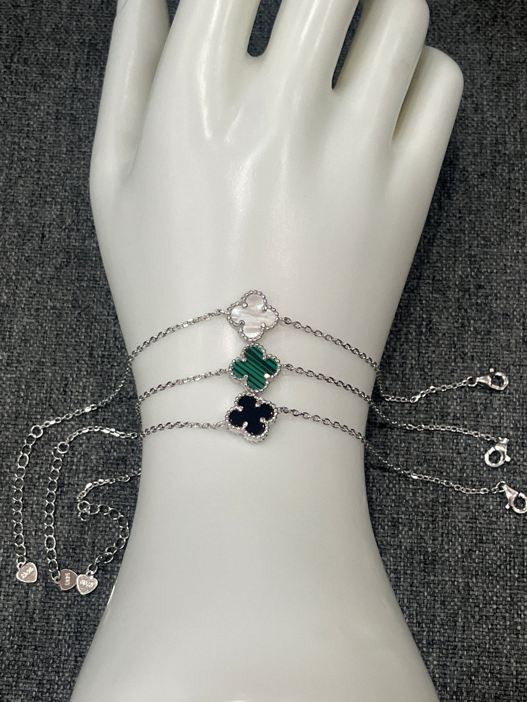 Sterling Silver Clover Bracelets – Perfectly Sized for Everyday Elegance