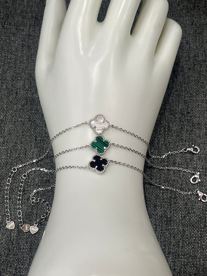 Sterling Silver Clover Bracelets – Perfectly Sized for Everyday Elegance