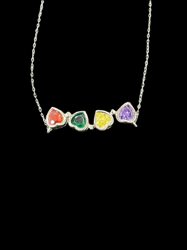 Flower Hearts Necklace – Multicolour Blooming Pendant that Opens and Closes