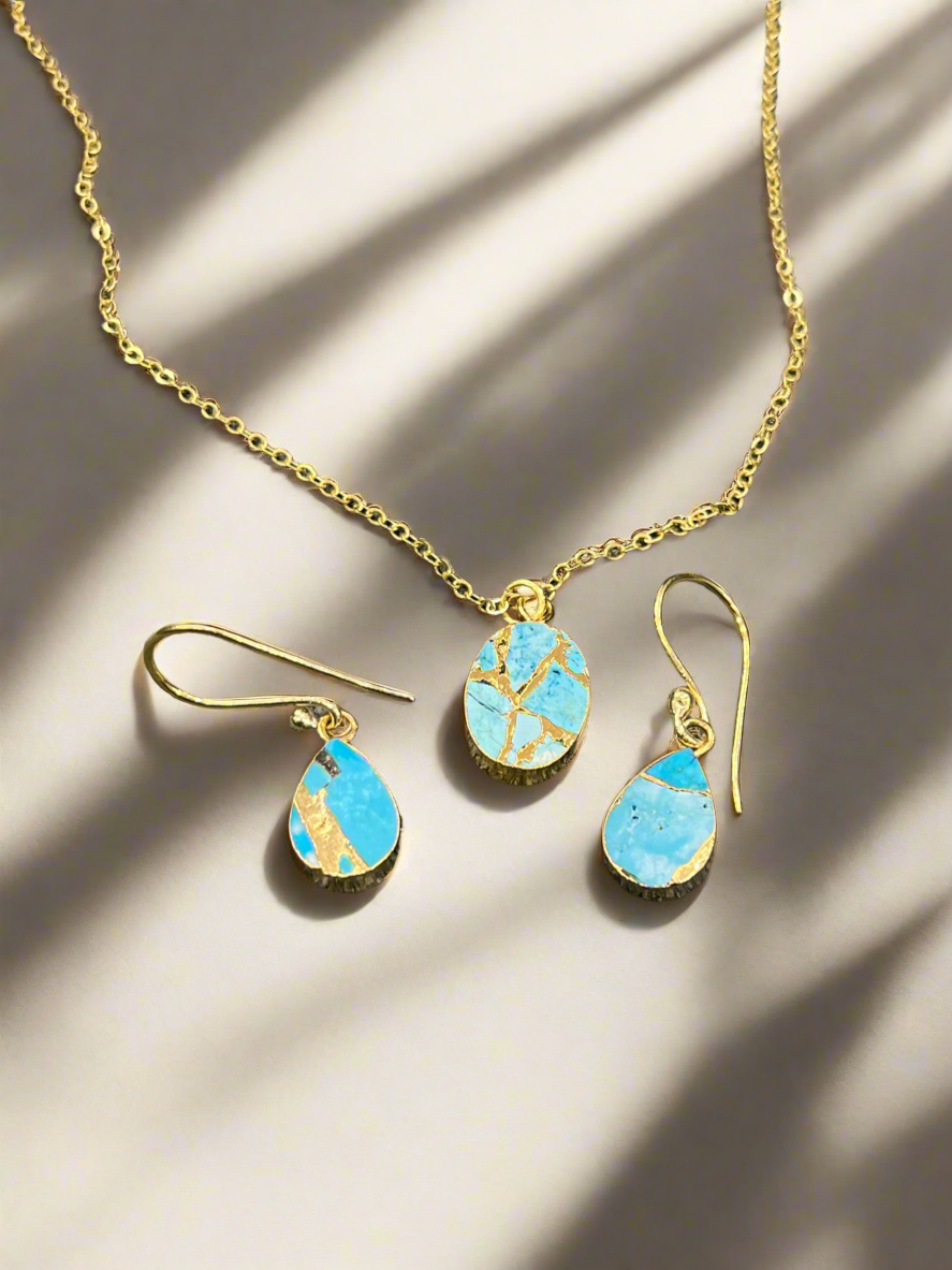 Turquoise Gold-Plated Stylish and Timeless Jewellery