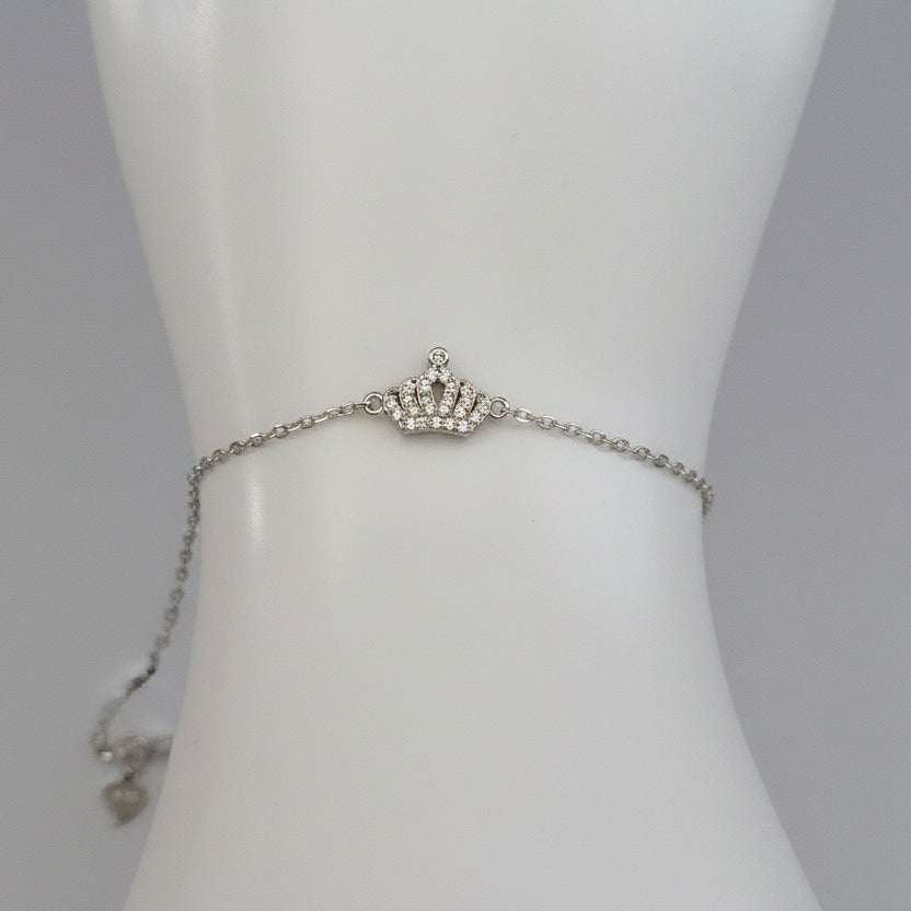 Royal Crown Sterling Silver Bracelet from Saras Beads - view 2