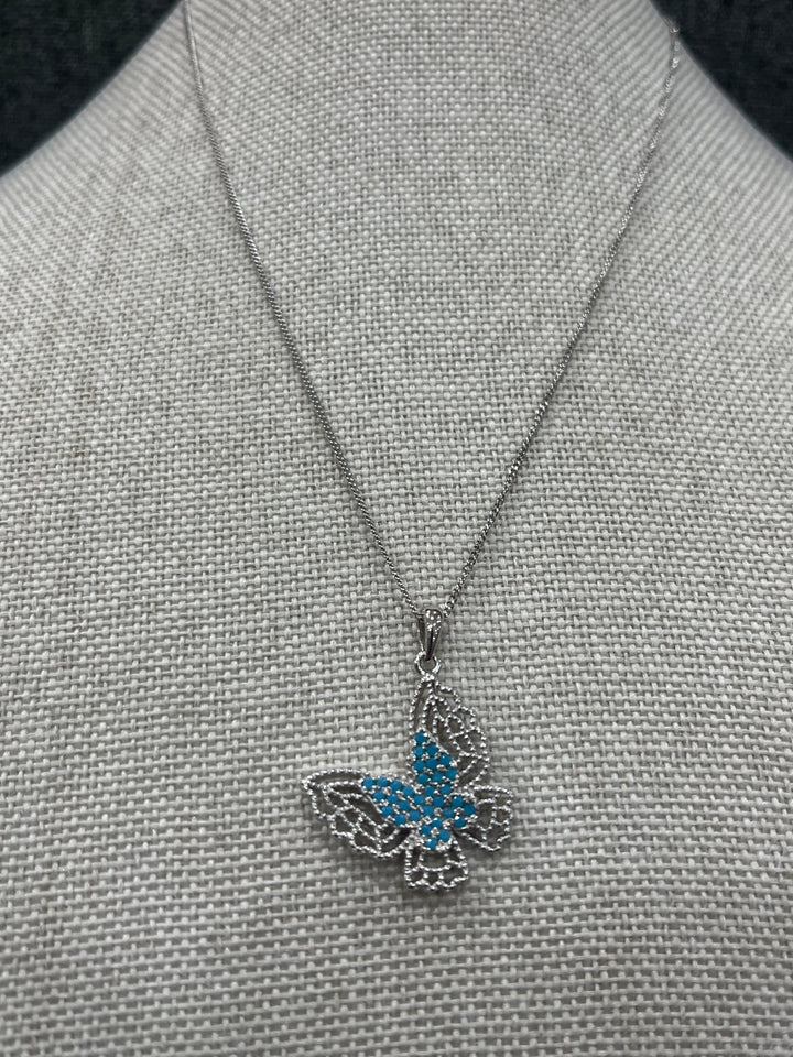 Azure Wings Sterling Silver Necklace