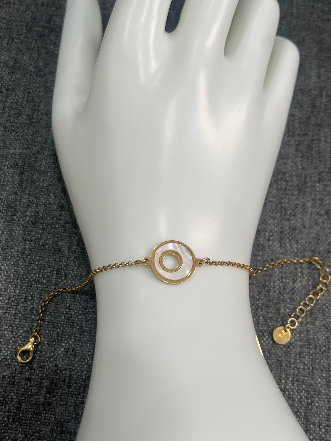 Golden Donut: Gold-Plated & Sterling Silver Bracelet