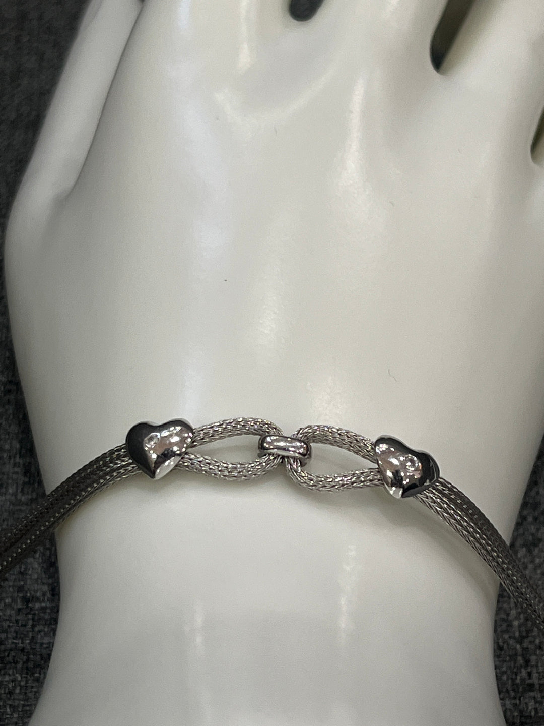 Infinite Love: Sterling Silver Infinity Heart Bracelet